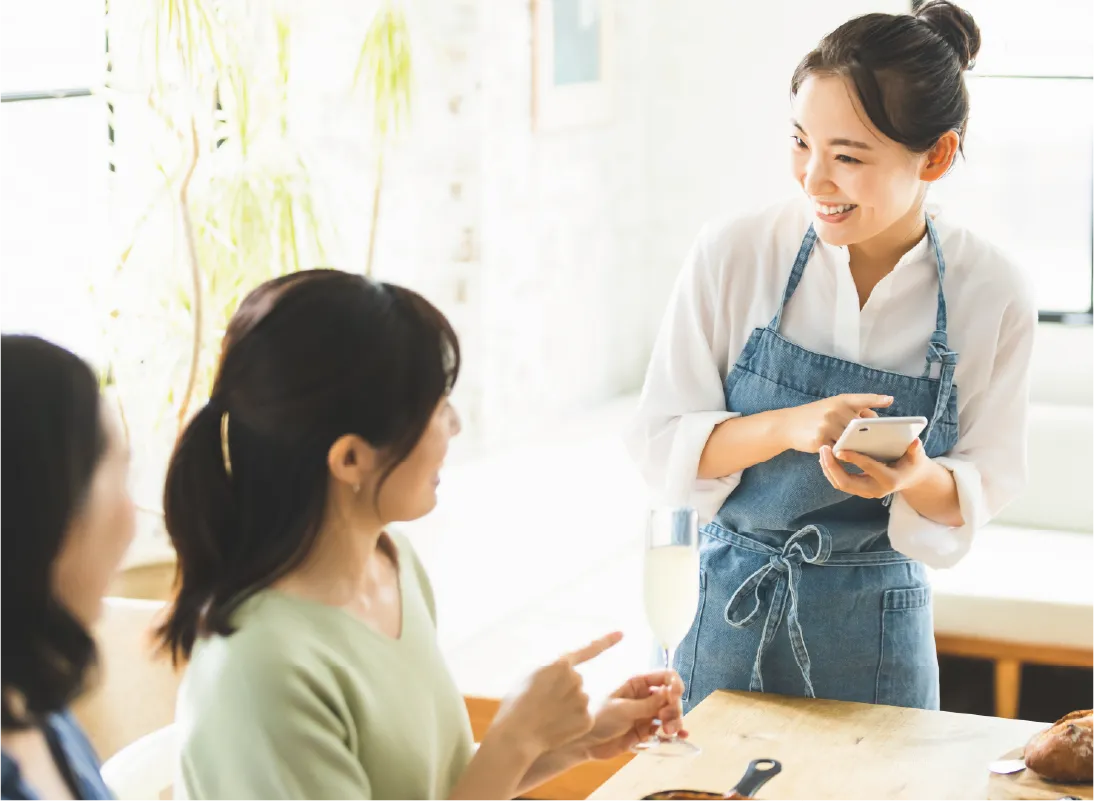 アプリで店舗をもっと便利に。